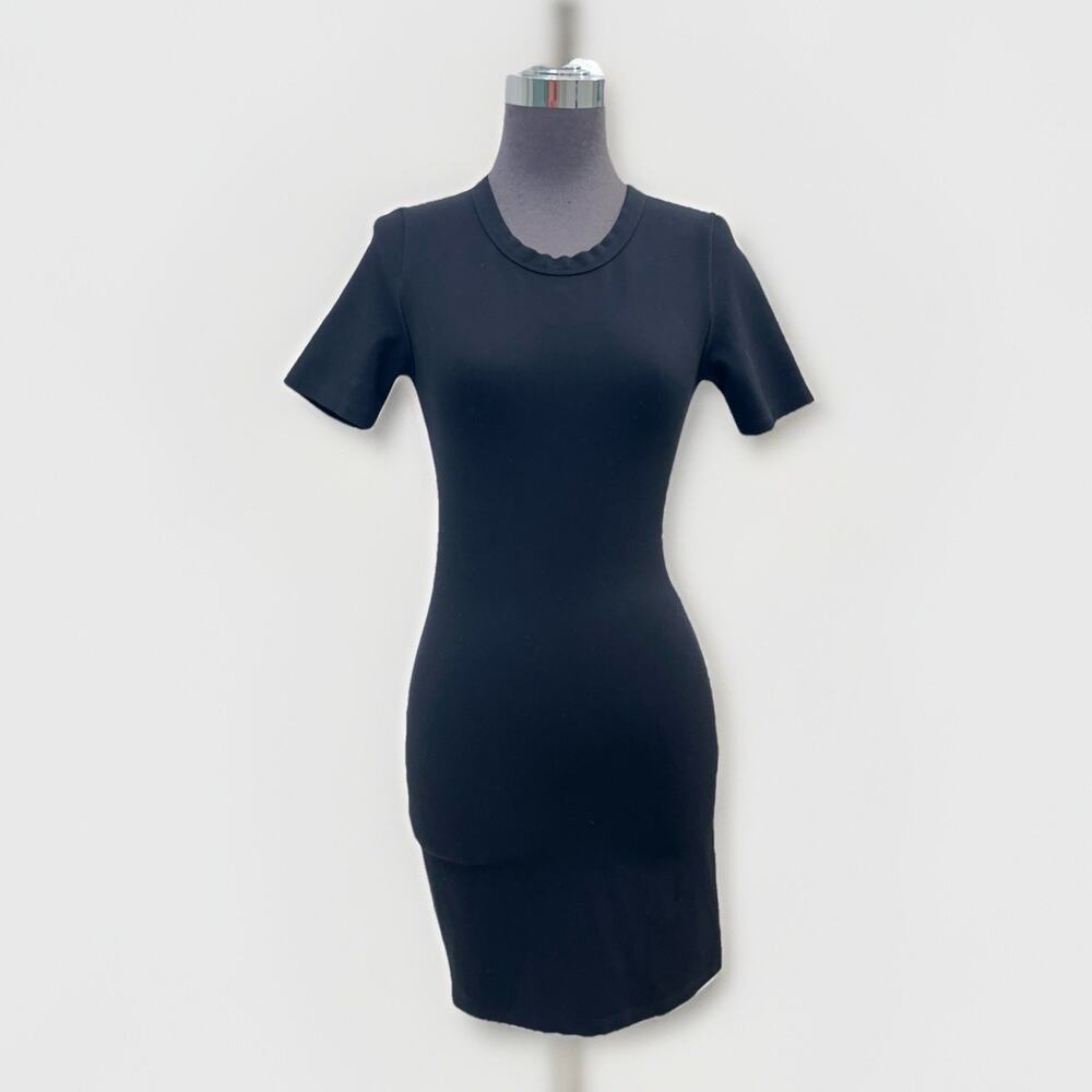 ARITZIA Sunday Best Dress Women's XS Black Mini T-Shirt Tee Short Sleeve